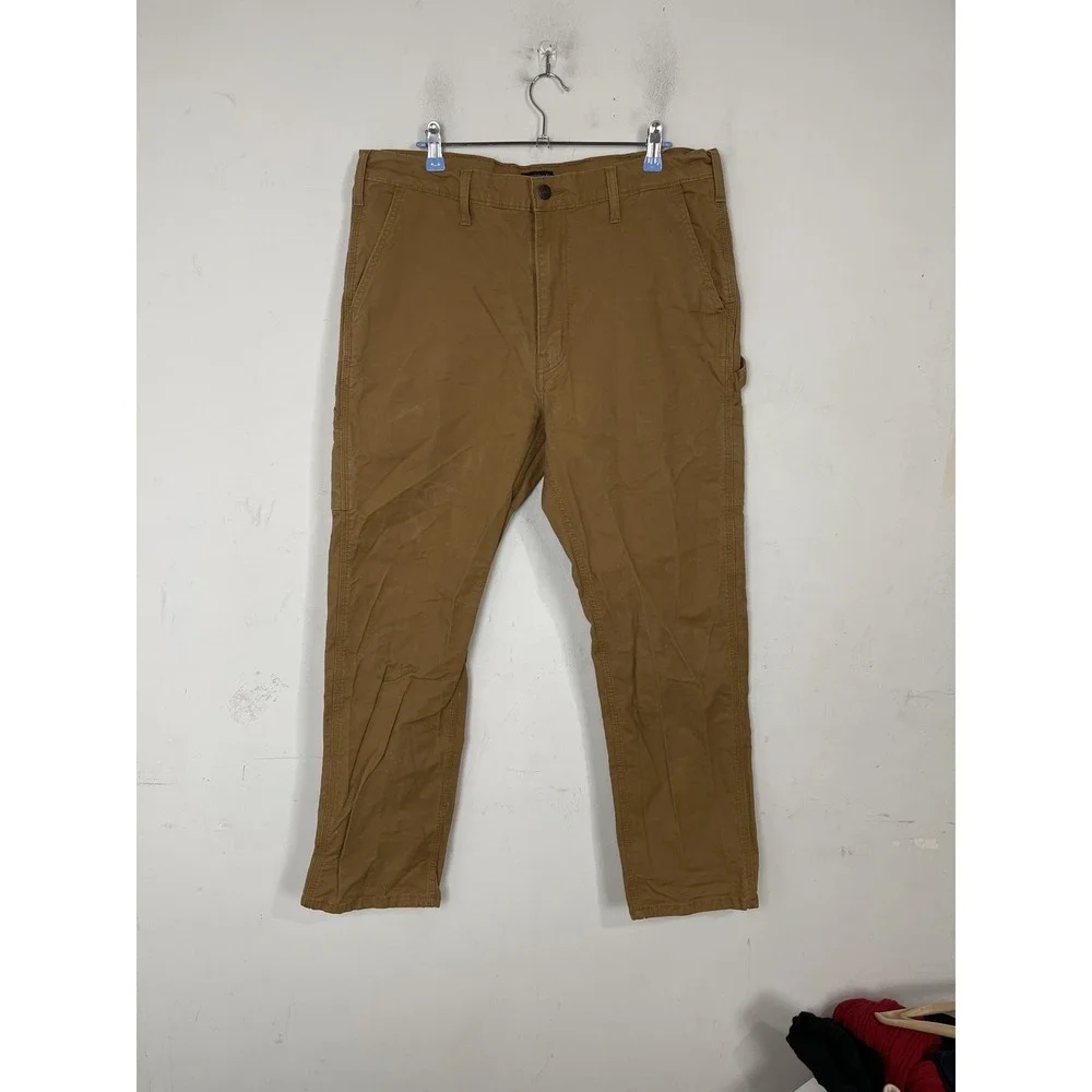Levis Mens Pants 36x32 Tan‎ Khaki Chino Workwear Carpenter Canvas Cargo